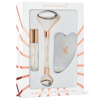 Zdjęcie Crystallove Cryo Ice Beauty Set (Masażer do twarzy + Płytka Gua Sha + Buteleczka Roll-On)