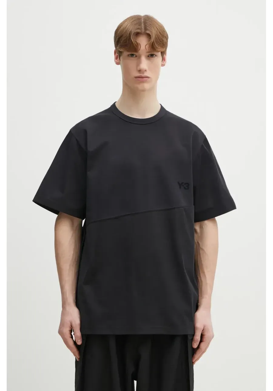 obrazek 1 Y-3 t-shirt Vented Short Sleeve Tee męski kolor czarny gładki JC6396