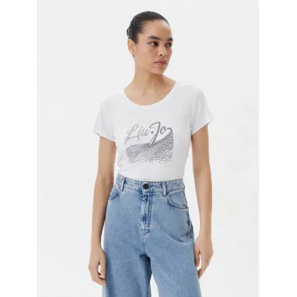 Zdjęcie Liu Jo Beachwear T-Shirt VA5157 JS360 Biały Regular Fit