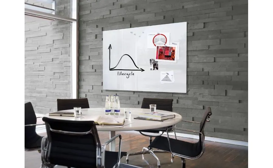 picture 1 Magnetic Glass Board artverum 100x65 cm