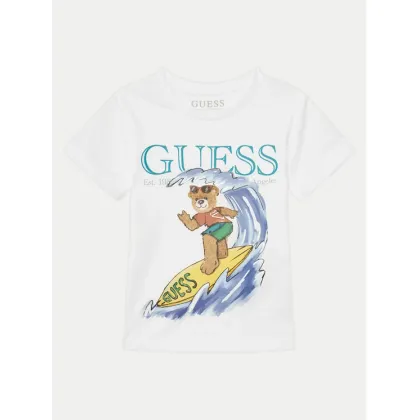 Zdjęcie Guess T-Shirt N5GI04 K8HM4 Biały Regular Fit