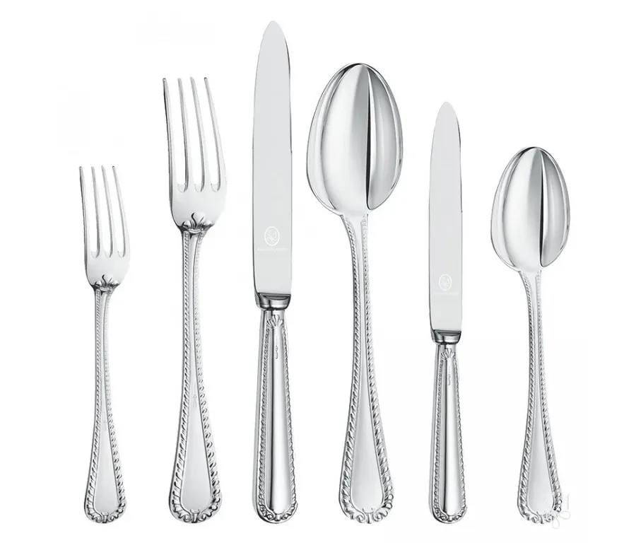 obrazek 1 Duży elegancki 126-elementowy komplet sztućców w skrzynce - Zaramella Argenti