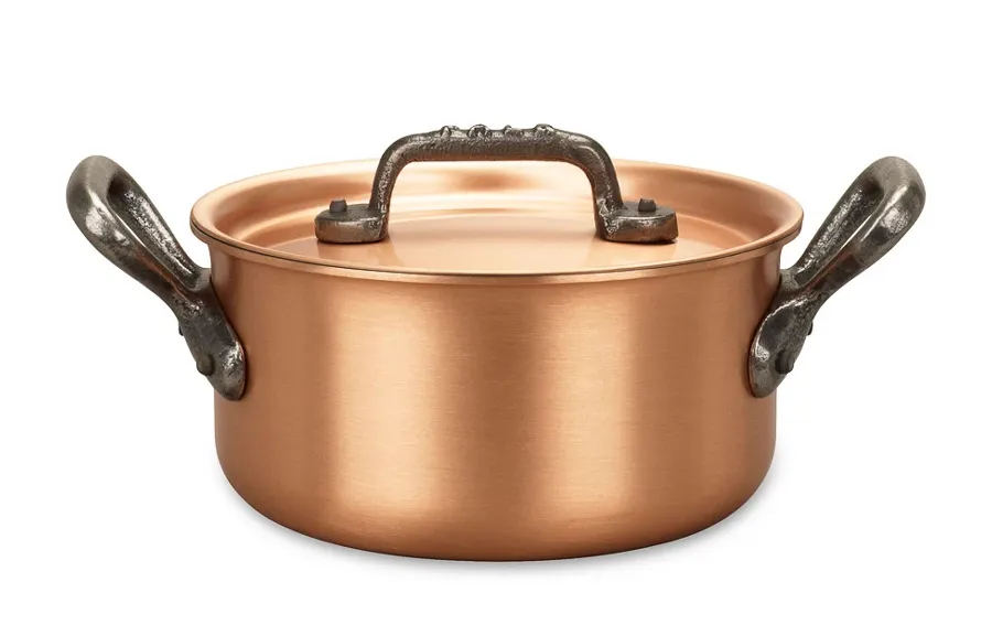 obrazek 3 Miedziany garnuszek 14 cm do casserole z Belgii