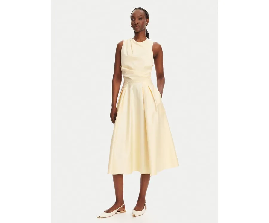 obrazek 1 Elisabetta Franchi Sukienka koktajlowa ABT5252E2 DC7 Żółty Regular Fit
