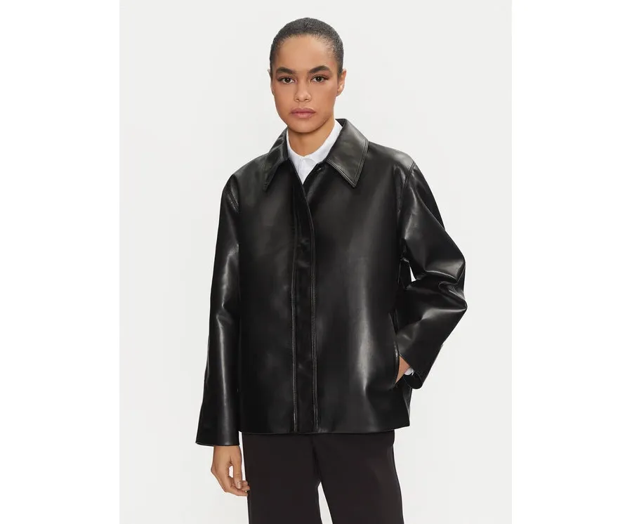 obrazek 1 Calvin Klein Kurtka skórzana K20K208337 Czarny Relaxed Fit