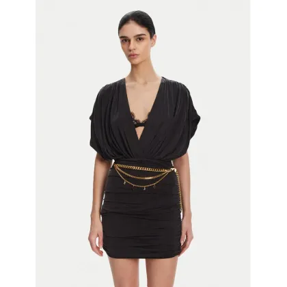 Zdjęcie Elisabetta Franchi Sukienka koktajlowa AB-765-51E2 Czarny Regular Fit