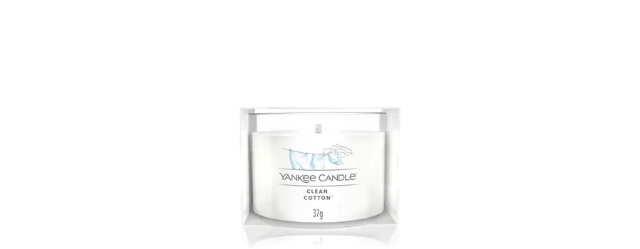 obrazek 1 Yankee Candle Clean Cotton Filled Votive Świeca zapachowa 37 g