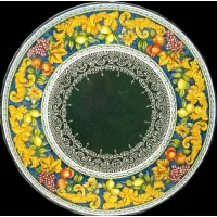 Zdjęcie Stylowy blat z lawy wulkanicznej zdobiony bogatym ornamentem – Ceramiche Valchida