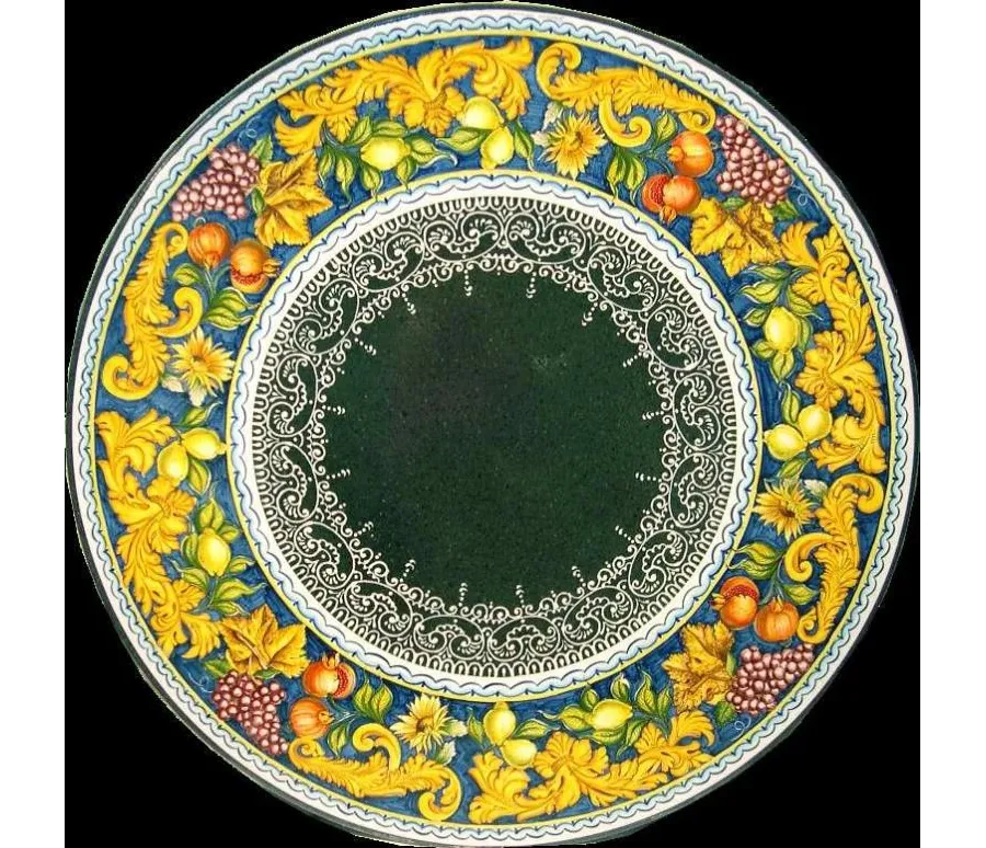 obrazek 1 Stylowy blat z lawy wulkanicznej zdobiony bogatym ornamentem – Ceramiche Valchida