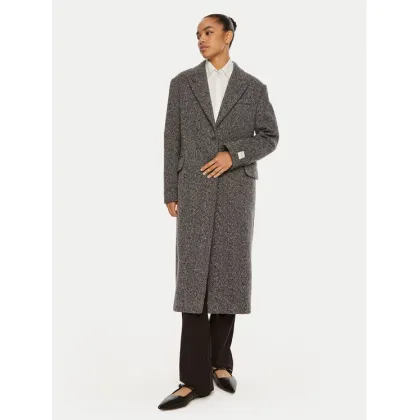 Zdjęcie Calvin Klein Płaszcz wełniany Herringbone Single K20K207710 Szary Regular Fit
