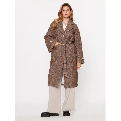 Zdjęcie Custommade Płaszcz wełniany Halina 999511879 Brązowy Oversize