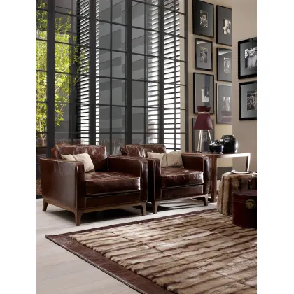 Zdjęcie Włoski fotel z wysokiej jakości materiałów - Ulivi Salotti