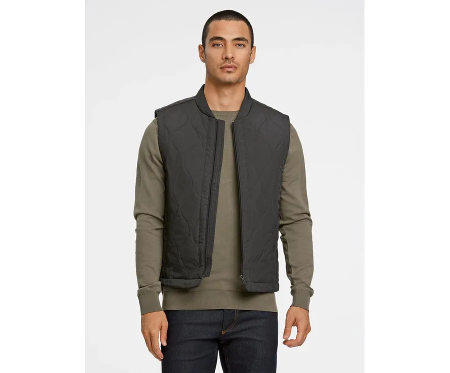 obrazek 1 Lindbergh Kamizelka 30-305525 Czarny Relaxed Fit