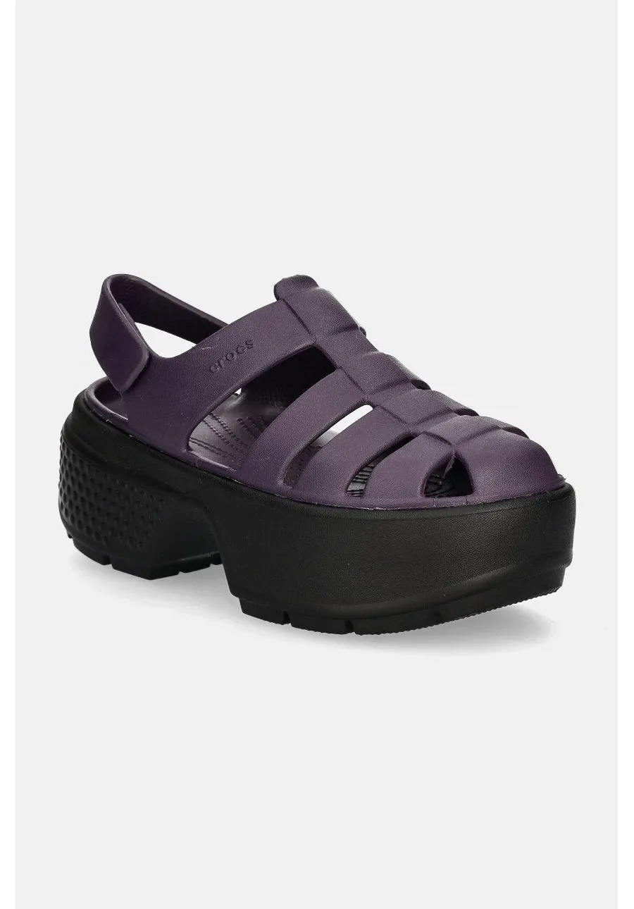 obrazek 1 Crocs sandały damskie kolor fioletowy na platformie