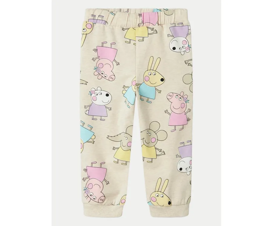 obrazek 1 NAME IT Spodnie dresowe Fira Peppa 13240633 Beżowy Regular Fit