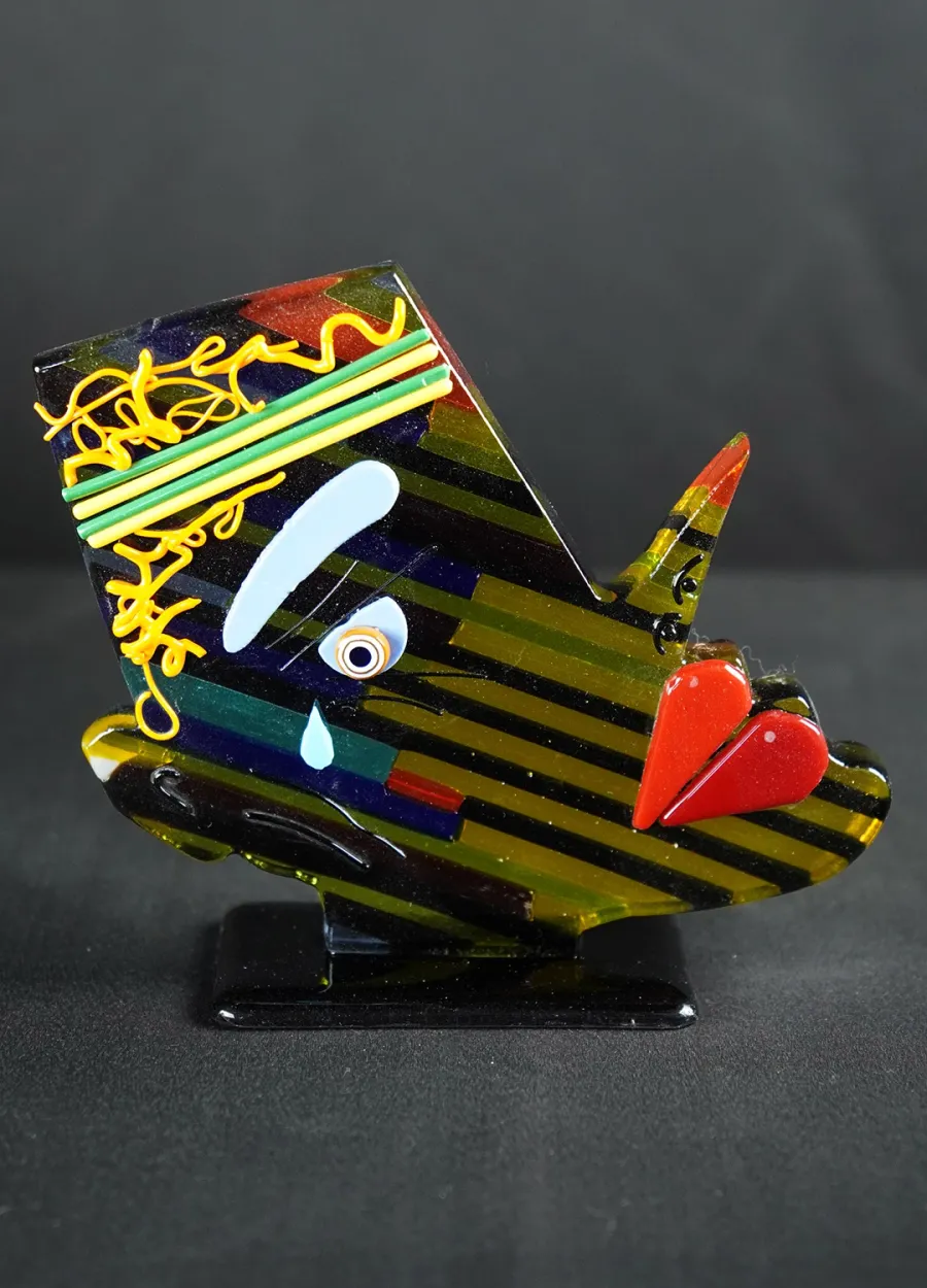 obrazek 1 Designerski abstrakcyjny pop-art Picasso w szkle Murano