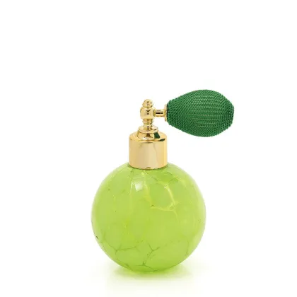 Zdjęcie Zielony flakonik na perfumy wykonany ze szkła murano