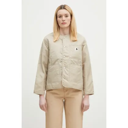 Zdjęcie Carhartt WIP kurtka Kyla Liner damska kolor beżowy przejściowa I034388.2LPXX
