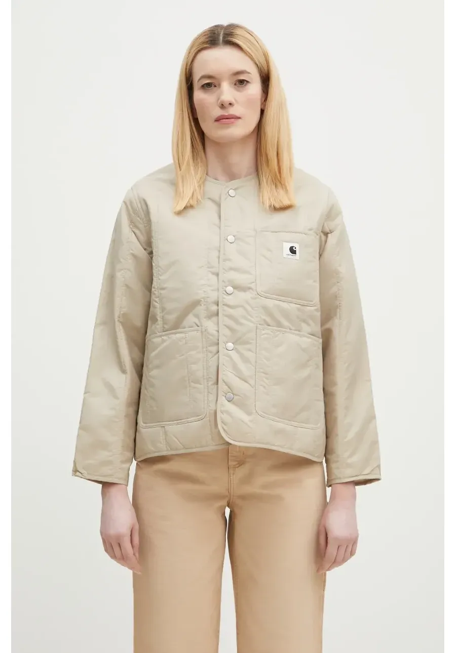obrazek 1 Carhartt WIP kurtka Kyla Liner damska kolor beżowy przejściowa I034388.2LPXX
