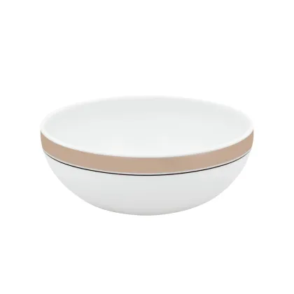 Zdjęcie Klasyczna porcelanowa miska Domo Platinium z platynowym detalem - Vista Alegre