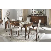 Zdjęcie Zjawiskowy stół do jadalni z rzeźbionym blatem w kolorze wędzonego orzecha