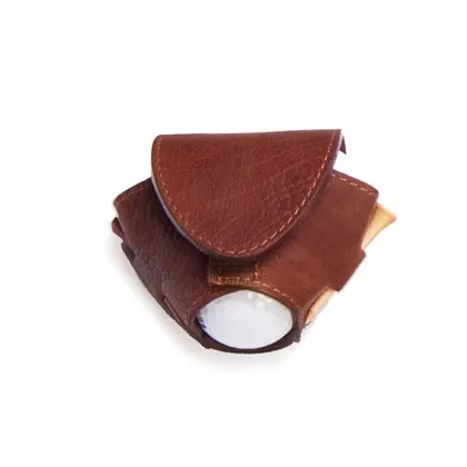 Picture Leather golf ball case