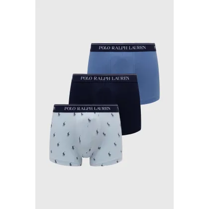 Zdjęcie Polo Ralph Lauren bokserki 3-pack męskie kolor granatowy