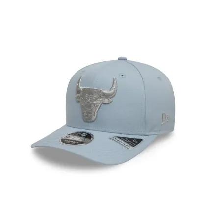 Zdjęcie New Era Czapka z daszkiem Chicago Bulls Metallic 9FIFTY 60595209 Błękitny