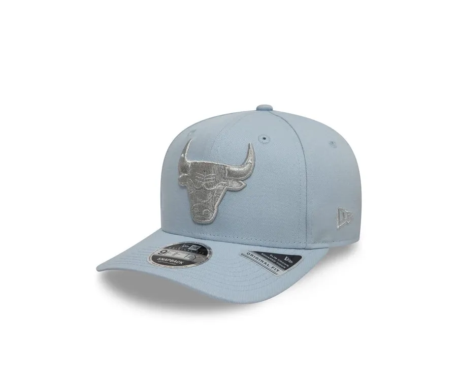 obrazek 1 New Era Czapka z daszkiem Chicago Bulls Metallic 9FIFTY 60595209 Błękitny