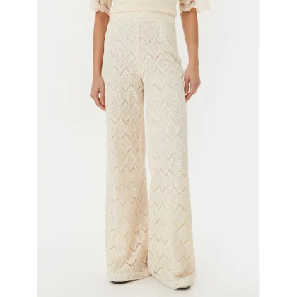 Zdjęcie TWINSET Spodnie materiałowe 251TP2409 Beżowy Wide Leg