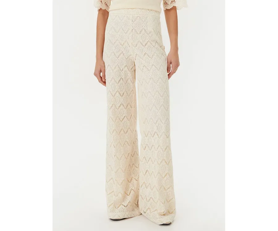 obrazek 1 TWINSET Spodnie materiałowe 251TP2409 Beżowy Wide Leg