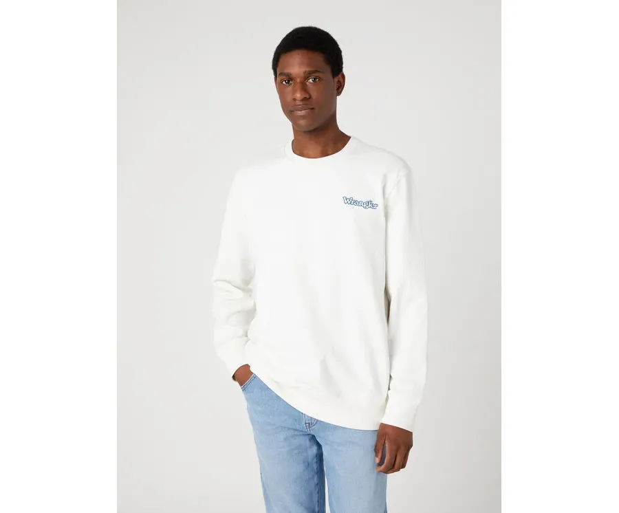 obrazek 1 Wrangler Bluza Graphic W652I4W02 112334247 Biały Relaxed Fit