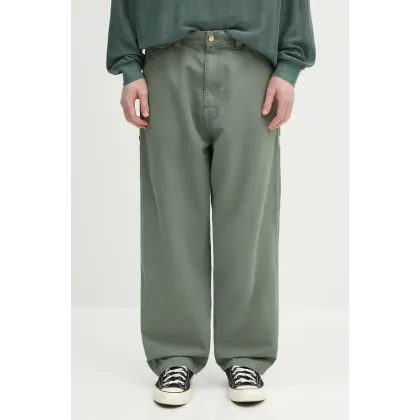 Zdjęcie Carhartt WIP spodnie bawełniane OG Single Knee Pant męskie kolor zielony w fasonie cargo I033754.1YF06