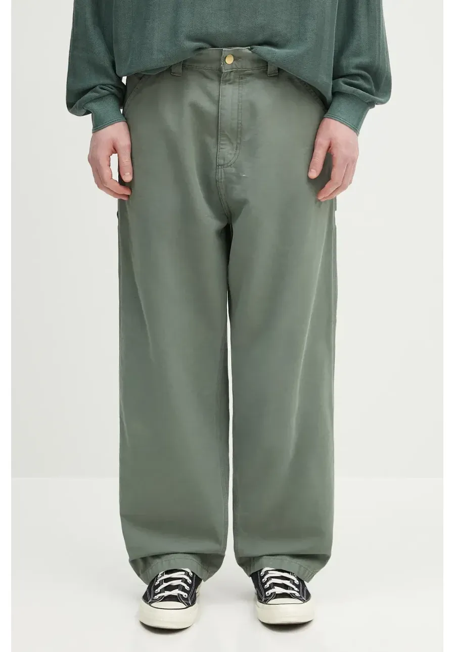 obrazek 1 Carhartt WIP spodnie bawełniane OG Single Knee Pant męskie kolor zielony w fasonie cargo I033754.1YF06