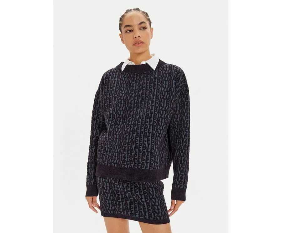 obrazek 1 Patrizia Pepe Sweter 2K0268 K210 Granatowy Regular Fit