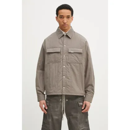 Zdjęcie Represent kurtka Quilted Overshirt męska kolor szary przejściowa MLM2911.46
