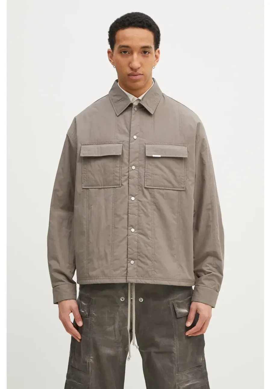 obrazek 1 Represent kurtka Quilted Overshirt męska kolor szary przejściowa MLM2911.46