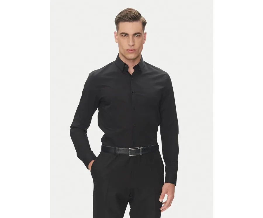 obrazek 1 Calvin Klein Koszula Essential LV019EU030 Czarny Slim Fit