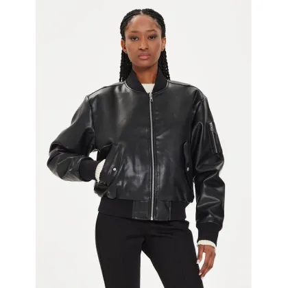 Zdjęcie Calvin Klein Jeans Kurtka z imitacji skóry J20J223546 Czarny Regular Fit