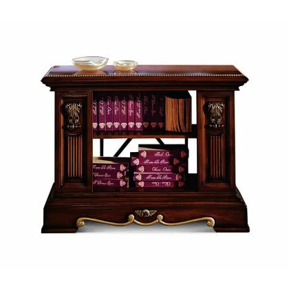 Zdjęcie Piękny antyczny stolik pomocniczy do sofy