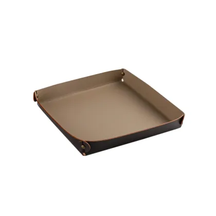 Picture Beautiful, stylish tray 17x17xH3 cm in chocolate color