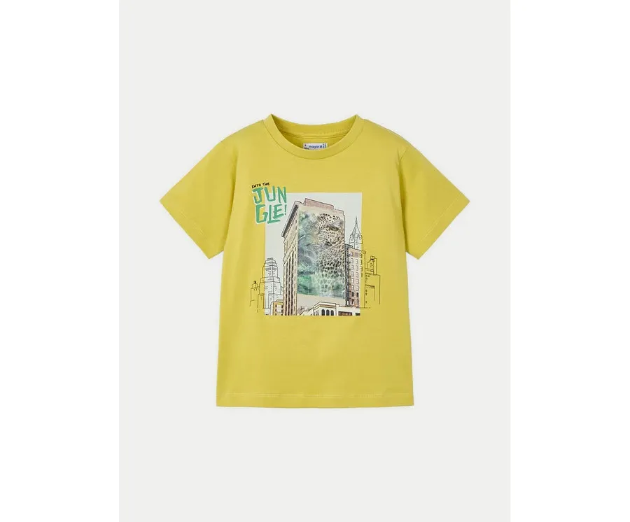 obrazek 1 Mayoral T-Shirt 3043 Żółty Regular Fit