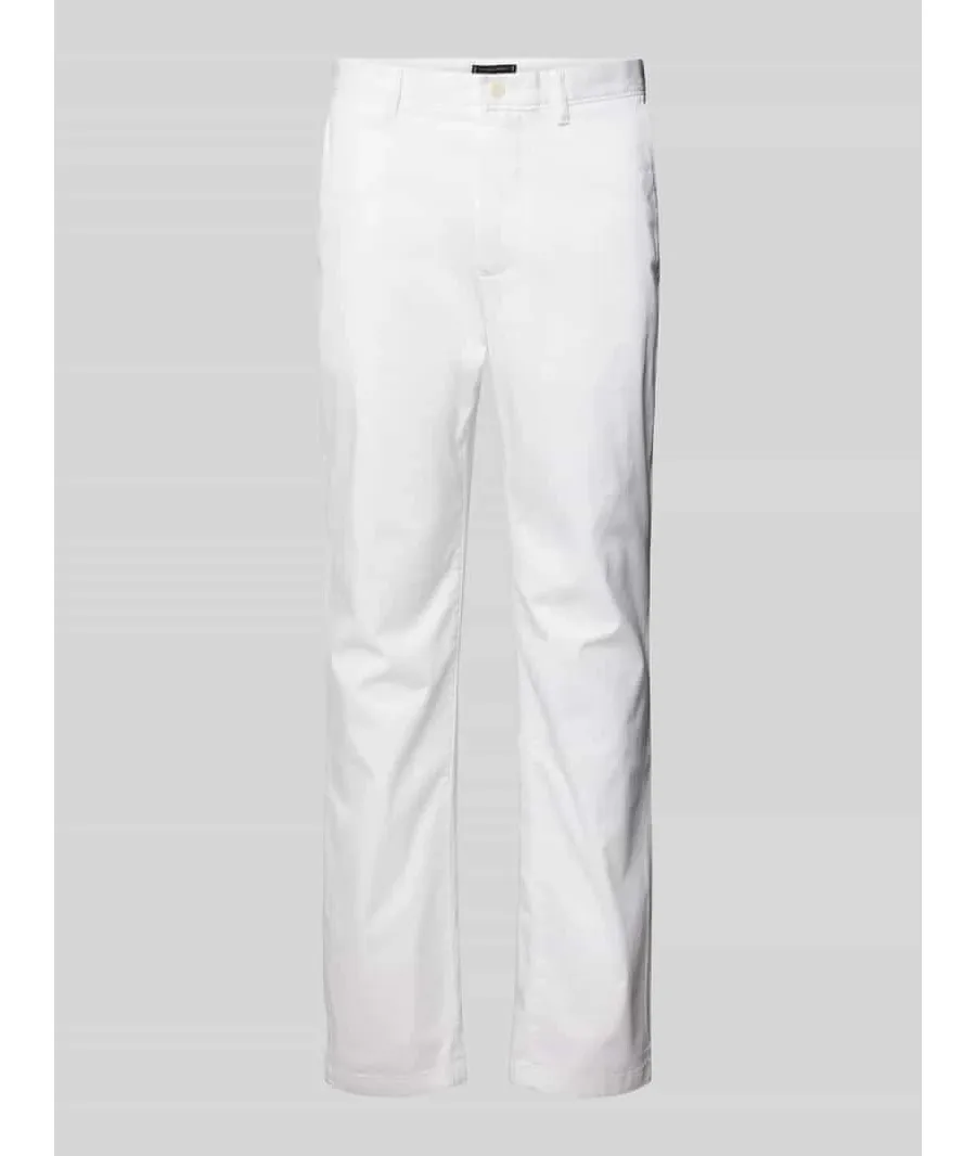 obrazek 1 Tommy Hilfiger Chinosy Denton MW0MW37873 Biały Slim Fit