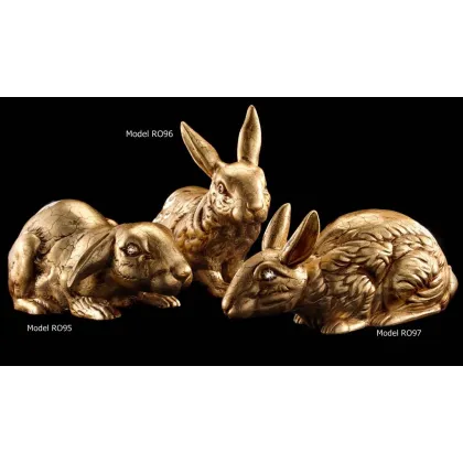 Picture Decorative rabbits made of ceramics