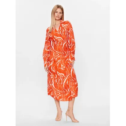 Zdjęcie Selected Femme Sukienka codzienna 16089030 Pomarańczowy Regular Fit
