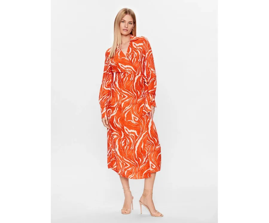 obrazek 1 Selected Femme Sukienka codzienna 16089030 Pomarańczowy Regular Fit