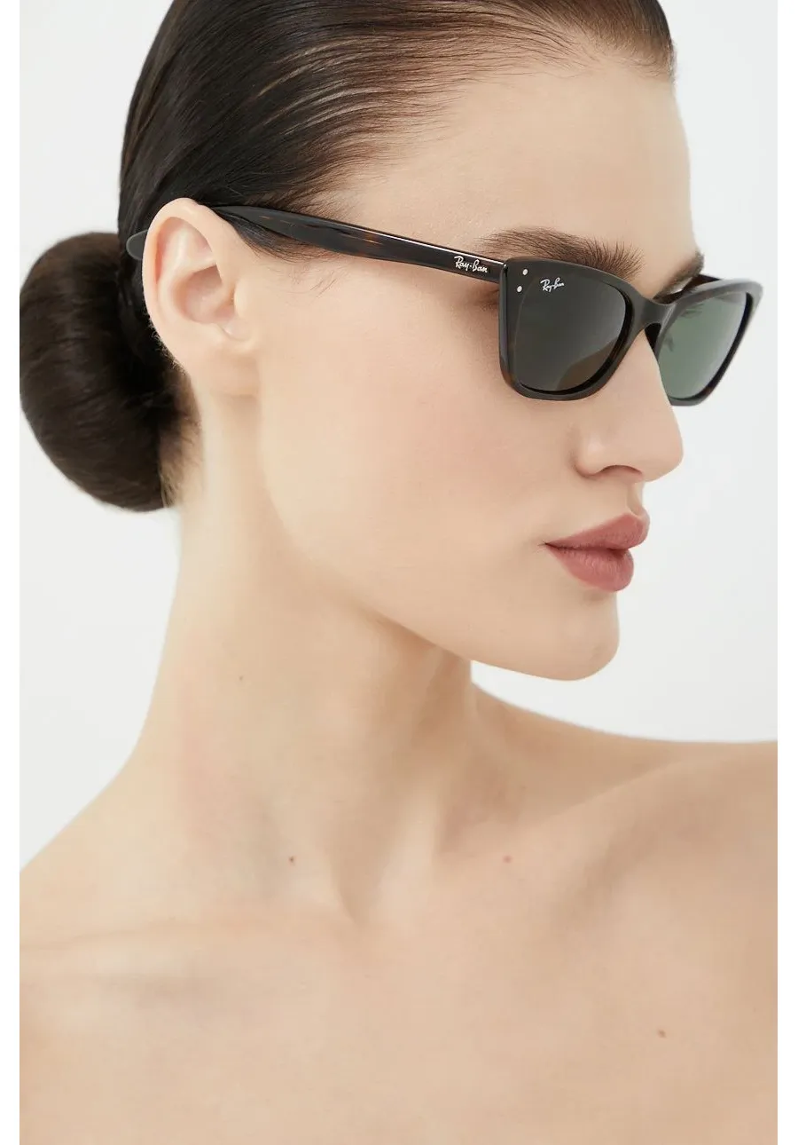 obrazek 1 Ray-Ban okulary przeciwsłoneczne LADY BURBANK damskie kolor brązowy 0RB2299