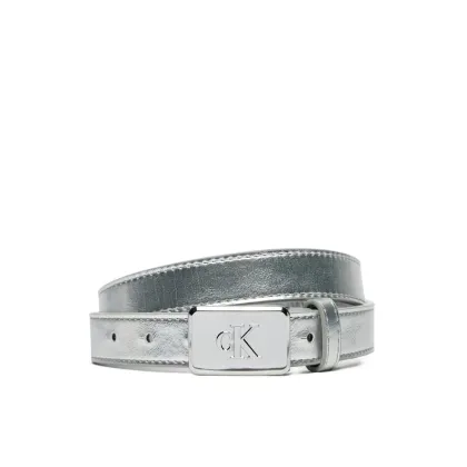Zdjęcie Calvin Klein Jeans Pasek Dziecięcy Metallic Buckle Belt IU0IU00666 Srebrny