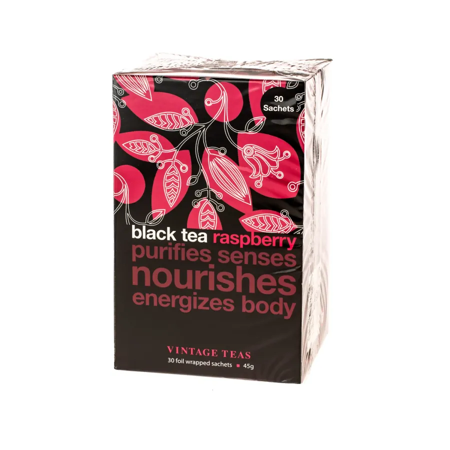 obrazek 1 Vintage Teas Black Tea Raspberry - 30 torebek VINTAGE TEAS
