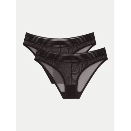 Zdjęcie Triumph Komplet 2 par fig klasycznych Tempting Sheer 10218591 Czarny